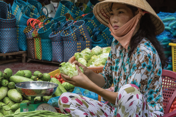 Vietnamese Market Seller 