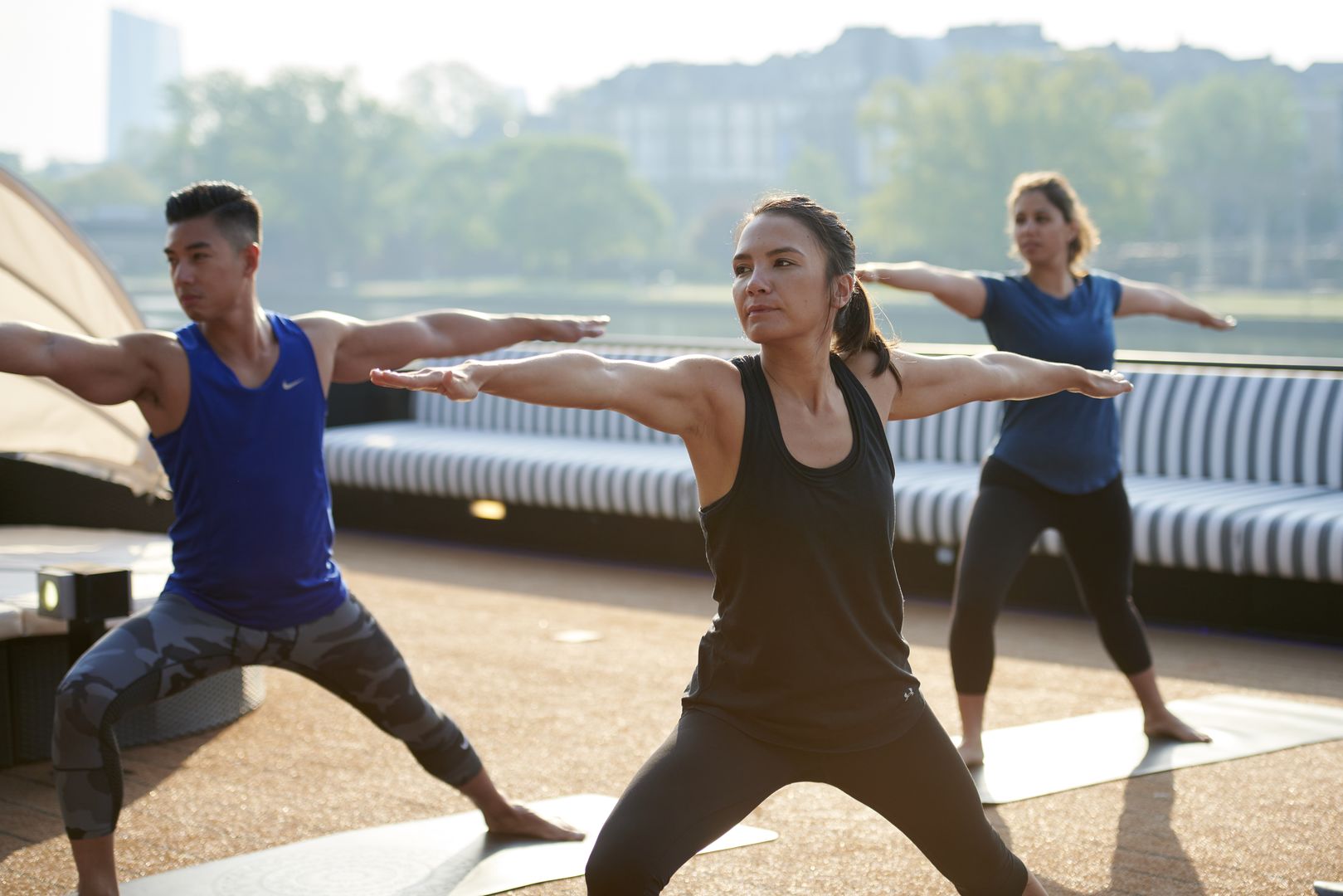 cruising alone - yoga class